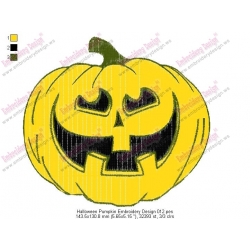 Halloween Pumpkin Embroidery Design 012